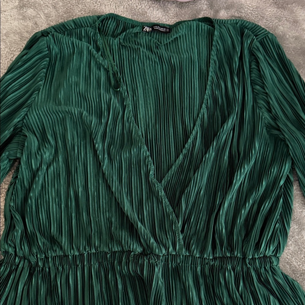 Zara Emerald Long Sleeve Dress